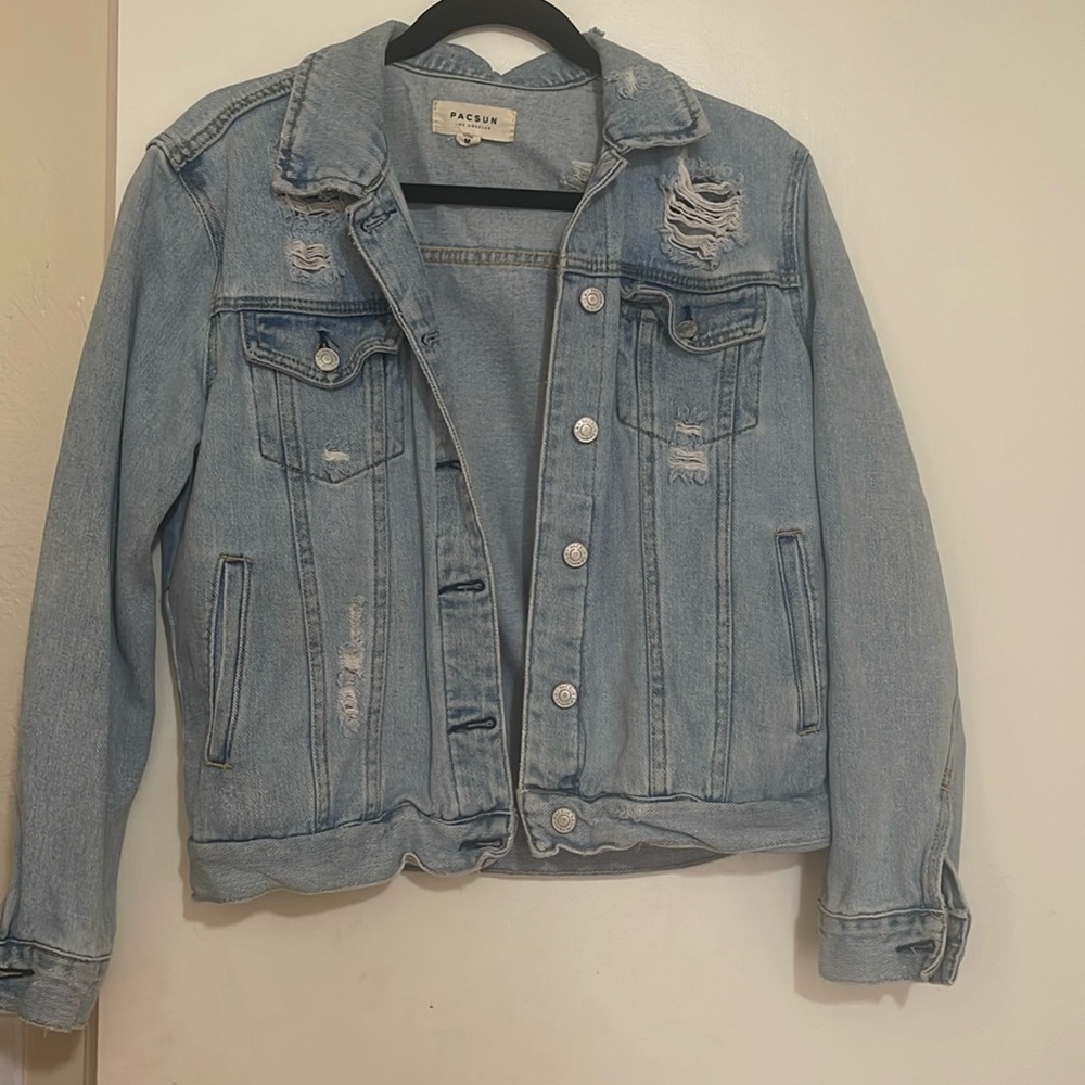 Pacsun Distressed Jean Jacket